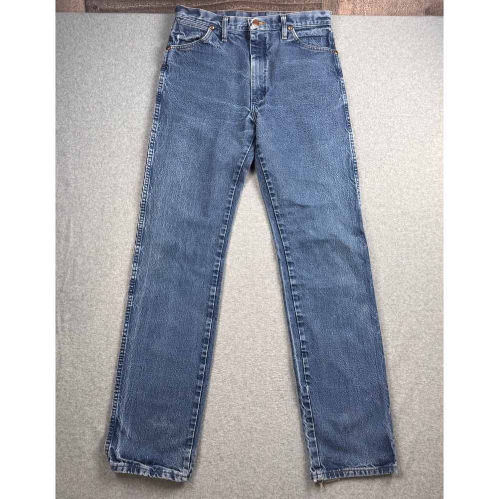 Wrangler Jeans Mens 32x36 Cowboy Cut 13MWZPW Straight Western Distressed Rodeo